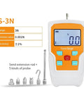 Boss Level Precision Digital Force Gauge Push Pull Tester Spring Load Meter 500N Capacity with various probe attachments.