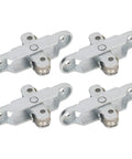 Heavy Duty Stainless Steel Sliding Window Door Roller Kit With Dead Easy Install Double Wheels For Home Cabinets And Track Replacement, four stainless steel rollers.