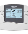 Programmable Thermostat With Large Backlit Display And Outdoor Temperature Readout No Fuss To Read In The Dark Five Two Or Five One One Day Programmable Front Battery Door For Quick Battery Swap Plus Clear Air Filter Humidifier Dehumidifier And HVAC