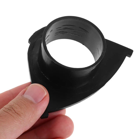 Capsule Machine Gasket Rings Set Six Pcs Plastic Replacement Parts With High Precision For Prize Capsule And Vending Machines Easy Install And Quick Fix For Coin Operated Machines, black plastic ring shown close up