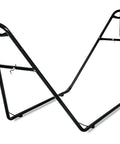 Universal 2 Person Hammock Stand For Outdoor Use Adjustable Double Heavy Duty Powder Coated Steel Frame 600 Lbs Capacity Fits 9 To 14 Feet