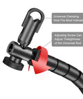 Close-up of flex arm in Digital Dial Indicator Set With Magnetic Base And Flexible Arm, 0 To 25.4 mm Range, 0.001 Inch Accuracy, Pro Grade Alignment Tool For Machinists And Pros, Includes Flex Arm Base And Indicator.