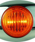 M3 Series 3 Inch LED Marker Clearance Light Kit Amber For Trailers And Trucks Sealed Waterproof Design Hardwired With Ground Polycarbonate Lens