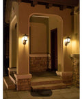 Worry Free Solar Wall Lanterns Delivering Killer Dual Tone Led Glow illuminate front porch entrance with elegant dusk to dawn feature.