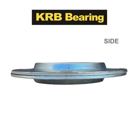 Rock Solid PF211 Round Flange Bearing Housing Double Pack Of Two Pairs Heavy Duty Zinc Coated Pressed Steel Four Bolt Insert Mount side view.