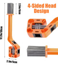 Two Pack Upgraded 4 Sided Bike Chain Washer With Fully Enclosed Chain Cleaning Brushes Extended Ergonomic Handle