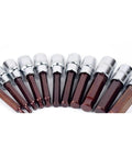 Professional Nine Piece Half Inch Drive Hex Socket Wrench Set Crafted From Mirror Polish Alloy Steel With Zinc Coated Finish, including sizes H4 to H17.