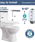 Bulletproof Over Toilet Safety Rails Delivering Heavy Duty Support For Bathroom Handicap Assist And Super Easy Setup Standard Bowl Compatible Senior Grab Bars with adjustable height 9-12 inches