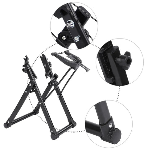 Foldable Bicycle Wheel Truing Stand For 16 To 29 Inch Wheels Front And Rear Rim Truing Stand Diy Bike Repair Tool 700C Compatible Quick Setup