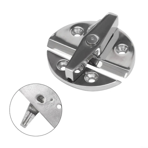 Rugged Marine Boat Door Catch Latch With Hella Secure 316 Stainless Steel Twisting Lock Assembly for doors and hatches