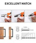 Installation diagram showing Pack Of 10 Five Inch Center To Center Zinc Alloy Kitchen Cabinet Handles in Champagne Bronze Finish with measurements.