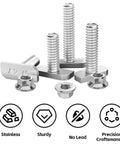 Heavy Workhorse 304 Stainless Steel Hammer Head T Bolts M8x20 With Flange Nuts Pack Of 15, featuring sturdy design and precision craftsmanship.