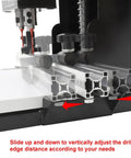No Fuss Cordless Hinge Drilling Machine For Serious Woodworking And Cabinet Jobs With Quick Depth Tweaks and Single Button Operation detail of adjustable edge guide