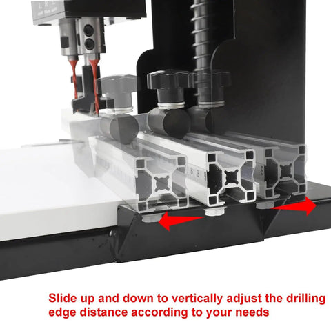 No Fuss Cordless Hinge Drilling Machine For Serious Woodworking And Cabinet Jobs With Quick Depth Tweaks and Single Button Operation detail of adjustable edge guide