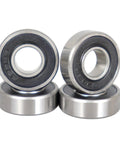 10 Pack 698-2RS Miniature Ball Bearings With Double Rubber Seals 8X19X6MM ABEC-5 Precision view of four sealed sleeve bearings