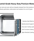 Close-up of 6.5L Ultrasonic Cleaner With Digital Timer And Heater, 40kHz Stainless Steel Sonic Bath showing premium stainless steel layers.