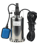 1HP 3000 GPH Stainless Steel Submersible Clean Water Transfer Pump Heavy Duty With Float Switch For Pools Ponds And Basement Flood Sump Pump 115V