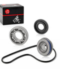 Top Shelf Heavy Duty Water Pump Seal And Cover Gasket Repair Kit For RZR Ranger Sportsman Ace UTVs showing seal, bearing, and gasket parts.