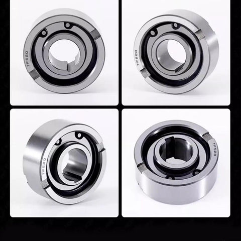 Built Tough One Way Clutch Bearing Engineered For Unidirectional Shaft Spin And Automatic Reverse Lockup On Worksite Machinery Keeps Your Gear Running Sweet Under Heavy Duty Loads Size 25X52X15 viewed from multiple angles showing steel design.