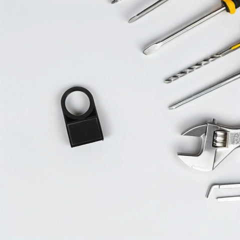 Plastic Push Button Switch Notice Sign Kit With Sturdy Frame And 22mm Round Opening 50Pcs Black Bright Indicator for control panels
