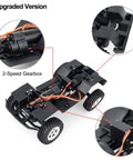 Durable Steel Frame RC Crawler Chassis Assembled With 2 Speed Gearbox For RC Crawlers Upgrade Part, highlighting components