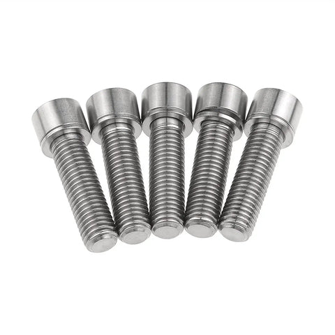 Killer Set of 5 M7 Titanium Bolts with Hex Socket Cylinder Head and Matching Washers Sick Rainbow Finish for bike upgrades