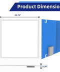 Dimensions of 2x2 LED Flat Panel Light For Drop Ceiling Office Fixture Recessed Edge Lit 5000K Daylight