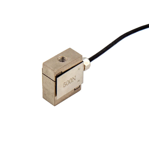 Workhorse Digital Force Gauge With External Micro S Beam Load Cell Delivering 100 Newton Capacity For Smooth Tension And Compression Testing In Tight Quarters Using Quick M6 Mounts, showing load cell.