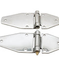 Top Shelf 304 Stainless Steel Industrial Hinge Tough As Nails Engineering Polished Mirror Finish For Tool Chests And Control Cabinets Rock Solid Reliability, 3x2.5 inches.