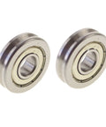 No Sweat V6200ZZ V Groove Ball Bearing Wheel Featuring Premium Grade Heavy Duty Double Metal Sealed Shields For Smooth Guide Pulley Lift Equipment And Model Kits 10X35X9Mm, pair of metal sealed pulleys.