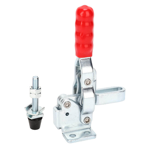 Heavy Duty Quick Release Toggle Clamp for Welding and Woodworking Jigs, Drill Press Fixtures, pro grade plunger stroke clamp