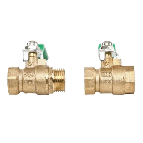 Bulletproof 1/2 Inch Solid Brass Ball Valve Regulates Water Gas And Oil Pressure Easily Via Sturdy Lever Handle and female ends