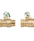 Heavy Duty Half Inch Brass Ball Valve Male To Female Pipe Fitting With Smooth Flip Lever Handle built tough for copper plumbing.
