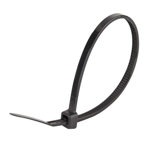 Heavy Duty Black Zip Ties 6 Inch 40 Lb Tensile Nylon Cable Ties, UV Resistant and Outdoor Ready, Fire Rated 94V-2, Industrial Grade.