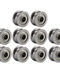 Built Tough Mini Ball Bearings Featuring A Slick U Groove Design And Heavy Gauge Carbon Steel For Silky Smooth Rail Track Glide And Rock Solid 4X13X7MM Performance In A 10 Pack Pro Hardware Kit.