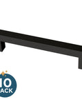 Matte Black Cabinet Handles 5-1/16 Inch Center To Center 128mm 10 Pack Modern Drawer Pulls For Kitchen Cabinets Doors And Dressers