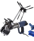 Compact Portable Edge Banding Machine For Woodworking Heat And Bend Edges With Hot Melt Adhesive Curve And Straight Manual Bander 50Hz 2000W Lightweight Desktop Tool Easy To Use For Beginners And Pros.