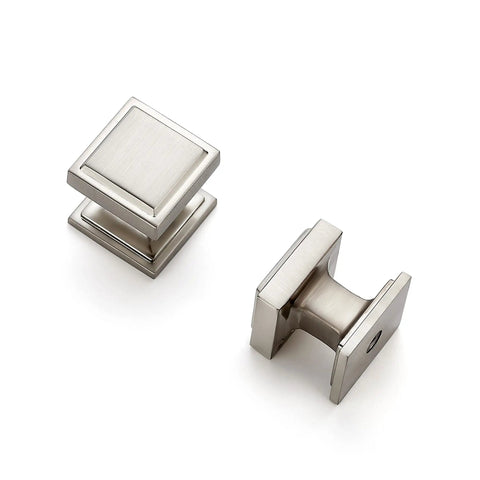 30 Pack Brushed Nickel Square Cabinet Knobs And Drawer Pulls Set For Kitchen Cabinets Upgrade Your Cupboard With Farmhouse Style Hardware
