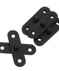 Four Piece Set Stainless Steel Concealed Door Hinges Heavy Duty Hidden Pivot Hinges With Built To Last Robust Support black view