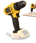 Rugged Cordless Power Drill With Comfortable Ergonomic Grip And Serious High Torque Motor For No Fuss Quick Chuck Bit Swaps designed for easy screw driving.