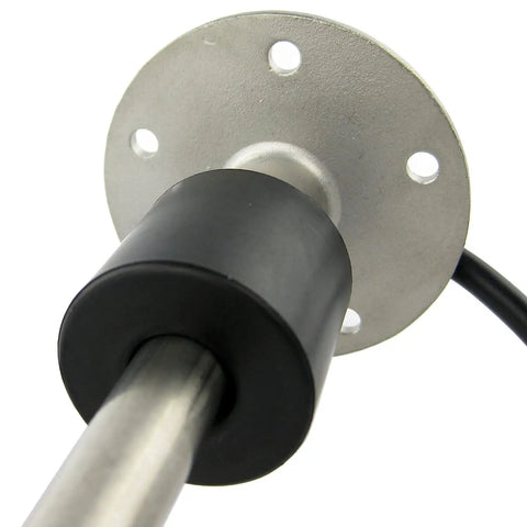 Heavy Duty Marine Fuel Sending Unit 0 190 Ohm 17 72 Inch Stainless Steel Tank Gauge Sensor showing flange and probe detail.