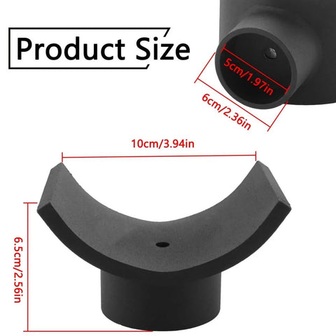 Heavy Duty Bottle Jack Axle Adapter Lifting Saddle For 4 Inch Axle Tube, 20 Ton Jack Adapter Cradle dimensions diagram