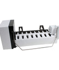 Ice Maker Replacement Assembly For Refrigerator 2198597 Compatible With W10190960 AP3182733 Icemaker Kit, white plastic with metal arm
