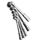 Heavy Duty L Shaped Socket Wrench Crafted From Chrome Vanadium Steel Featuring Hexagonal Bent Head External Hex Design, set of various sizes.