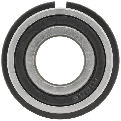 50 Pack R10 Deep Groove Radial Ball Bearing With Snap Ring And Double Rubber Seal, 0.625 id, visible rubber seals and snap ring.