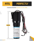 Heavy Duty RCO410 Hard Start Capacitor Kit For Refrigerators And Freezers 1 4 To 1 3 Horsepower 115 Volt AC with wires.