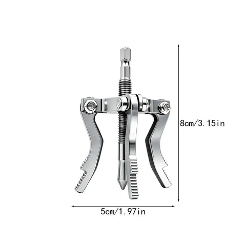 Heavy Duty Pipe Extractor Tool For Snatching Broken Threads Out Of Tricky Tight Corners Without Tearing Down Drywall drill adapter, carbon steel build.