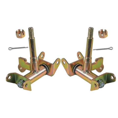 Left and Right Steering Knuckles for Drum Brake Wheel Hubs for 50cc 70cc 90cc 110cc 125cc ATVs Go Kart Quad Bikes Replacement Kit