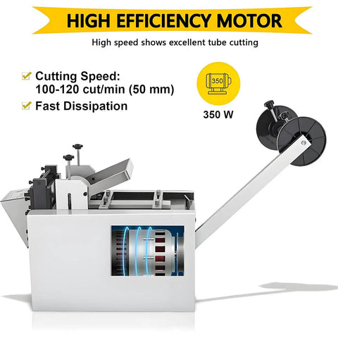 Heavy Duty Automatic Electric Heat Shrink Tube Cutter And Wire Stripping Machine That Rips Through PVC PE Cables With High Speed Motor