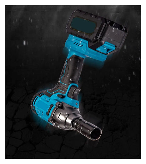 Cordless brushless impact wrench for auto repair with 400Nm torque, designed to knock out stubborn fasteners effortlessly.